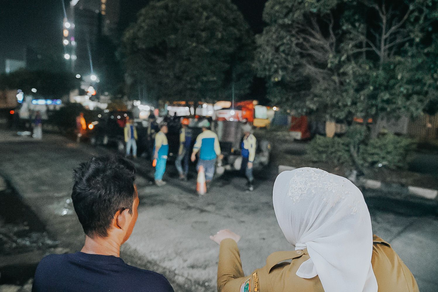 Bupati Cellica Jalan Rusak di Karawang